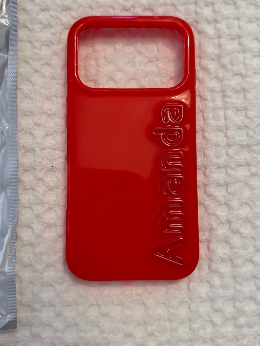 BaubleBar Red Fine Line Custom iPhone 17 Pro Case (NWT)